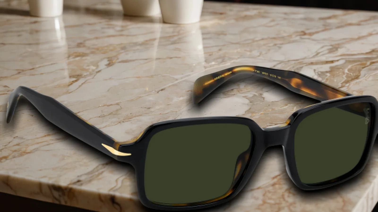 Eyewear by David Beckham Ανδρικό - DB 1179/S (Μαύρο/Ταρταρούγα)